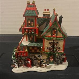 Department 55 Festive Holiday Village House with Lights